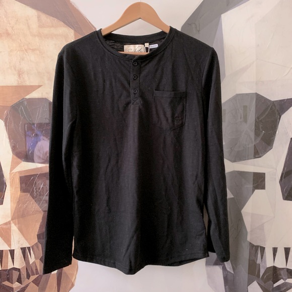 Soul Star Other - NWT Soul Star long sleeve lightweight black Henley